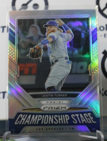 2021 PANINI PRIZM JUSTIN TURNER # CS4 SILVER PRIZM LOS ANGELES DODGERS BASEBALL