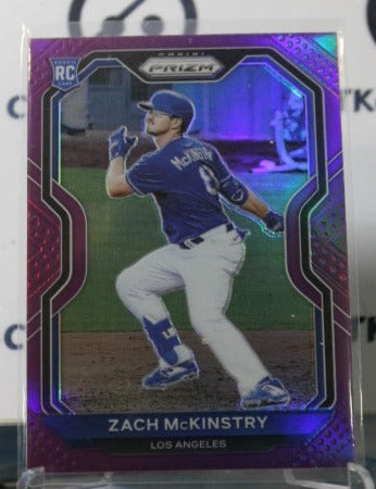 2021 PANINI PRIZM ZACH MCKINSTRY # 92 PURPLE PRIZM ROOKIE  LOS ANGELES DODGERS BASEBALL