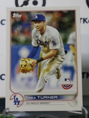 2022 TOPPS OPENING DAY TREA TURNER # 74  LOS ANGELES DODGERS BASEBALL