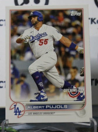 2022 TOPPS OPENING DAY ALBERT PUJOLS # 30  LOS ANGELES DODGERS BASEBALL