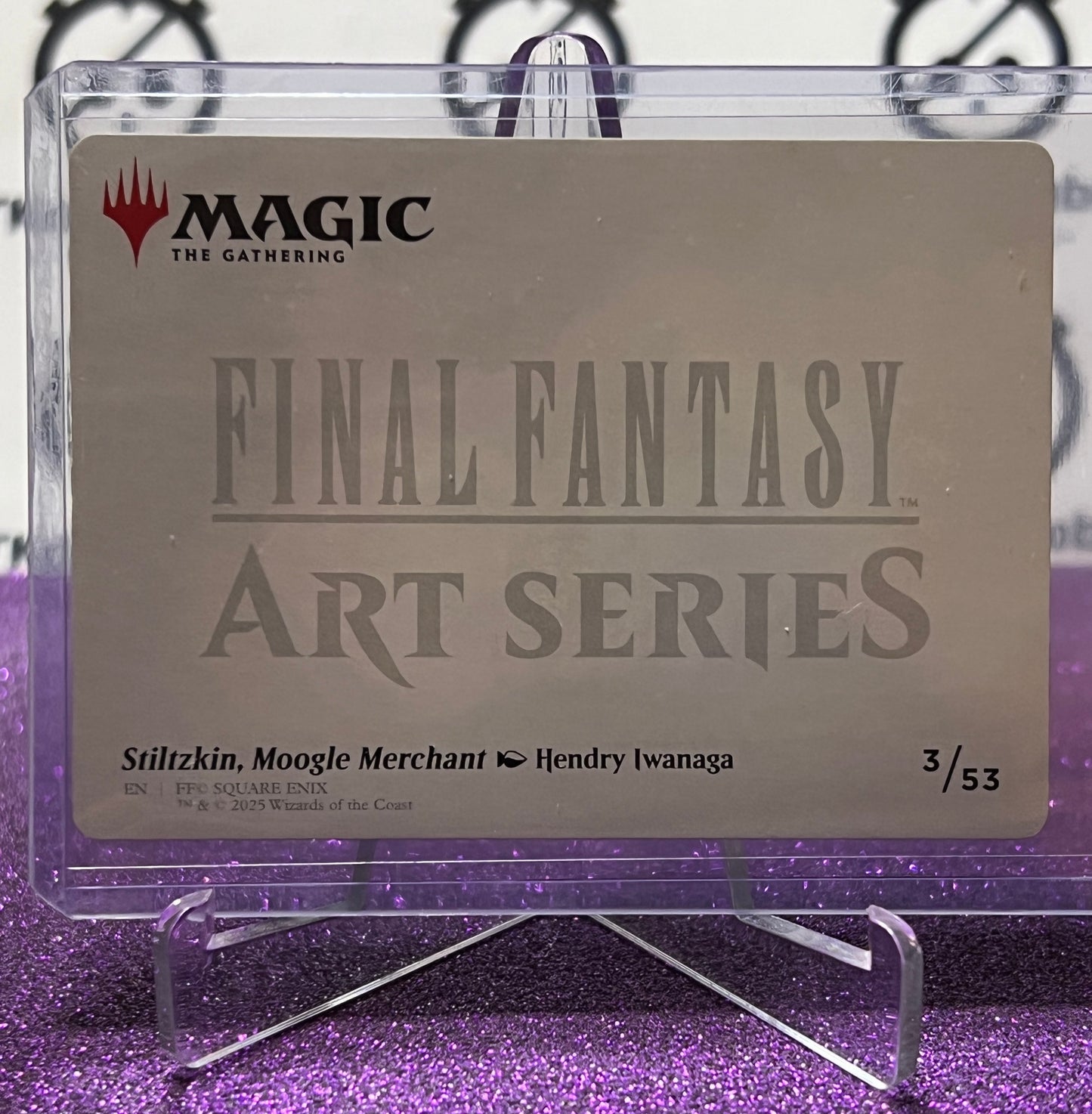 2025 MAGIC THE GATHERING FINAL FANTASY STILTZKIN, MOOGLE MERCHANT # 3/53 ART SERIES CARD