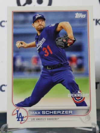 2022 TOPPS OPENING DAY MAX SCHERZER # 129  LOS ANGELES DODGERS BASEBALL