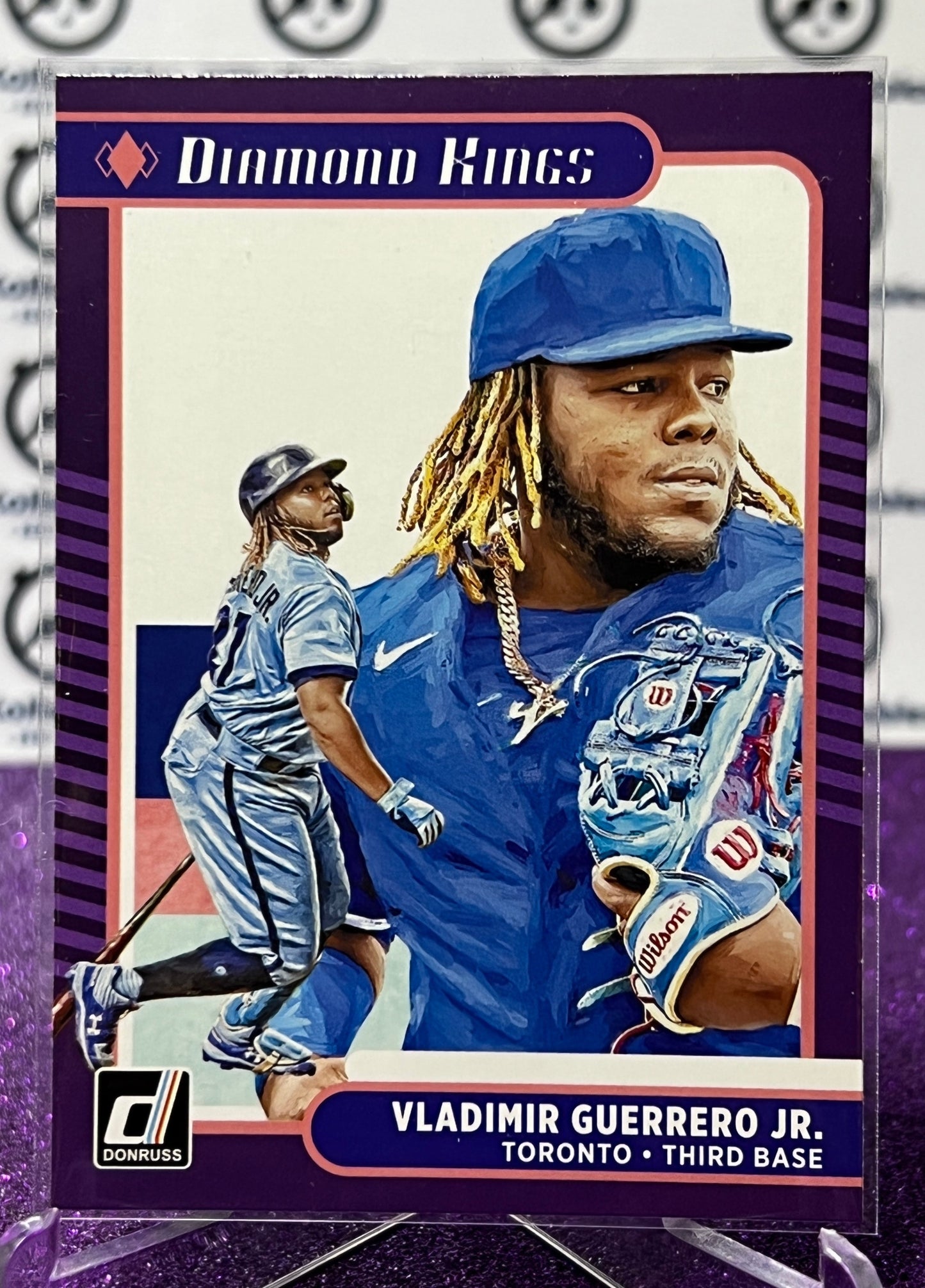 2021 PANINI DONRUSS DIAMOND KINGS VLADIMIR GUERRERO JR.  # 3 TORONTO BLUE JAYS BASEBALL