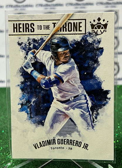2019 PANINI DONRUSS DIAMOND KINGS VLADIMIR GUERRERO JR. / JOSH DONALDSON # HTT-2 HEIRS TO THE THRONE TORONTO BLUE JAYS BASEBALL