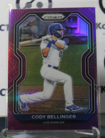 2021 PANINI PRIZM CODY BELLINGER # 92 PURPLE PRIZM  LOS ANGELES  DODGERS BASEBALL