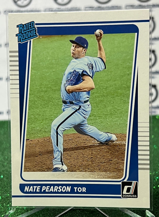 2021 PANINI DONRUSS NATE PEARSON # 38 RATED ROOKIE TORONTO BLUE JAYS BASEBALL