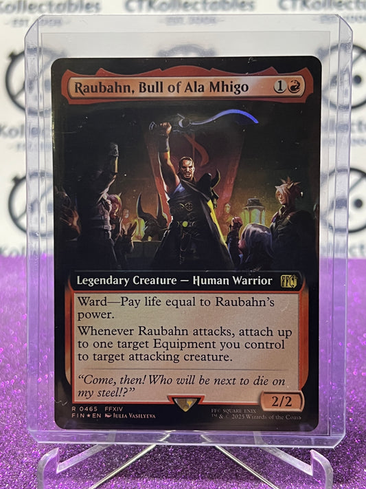 2025 MAGIC THE GATHERING FINAL FANTASY RAUBAHN, BULL OF ALA MHIGO # R 0465 RARE FOIL CREATURE CARD