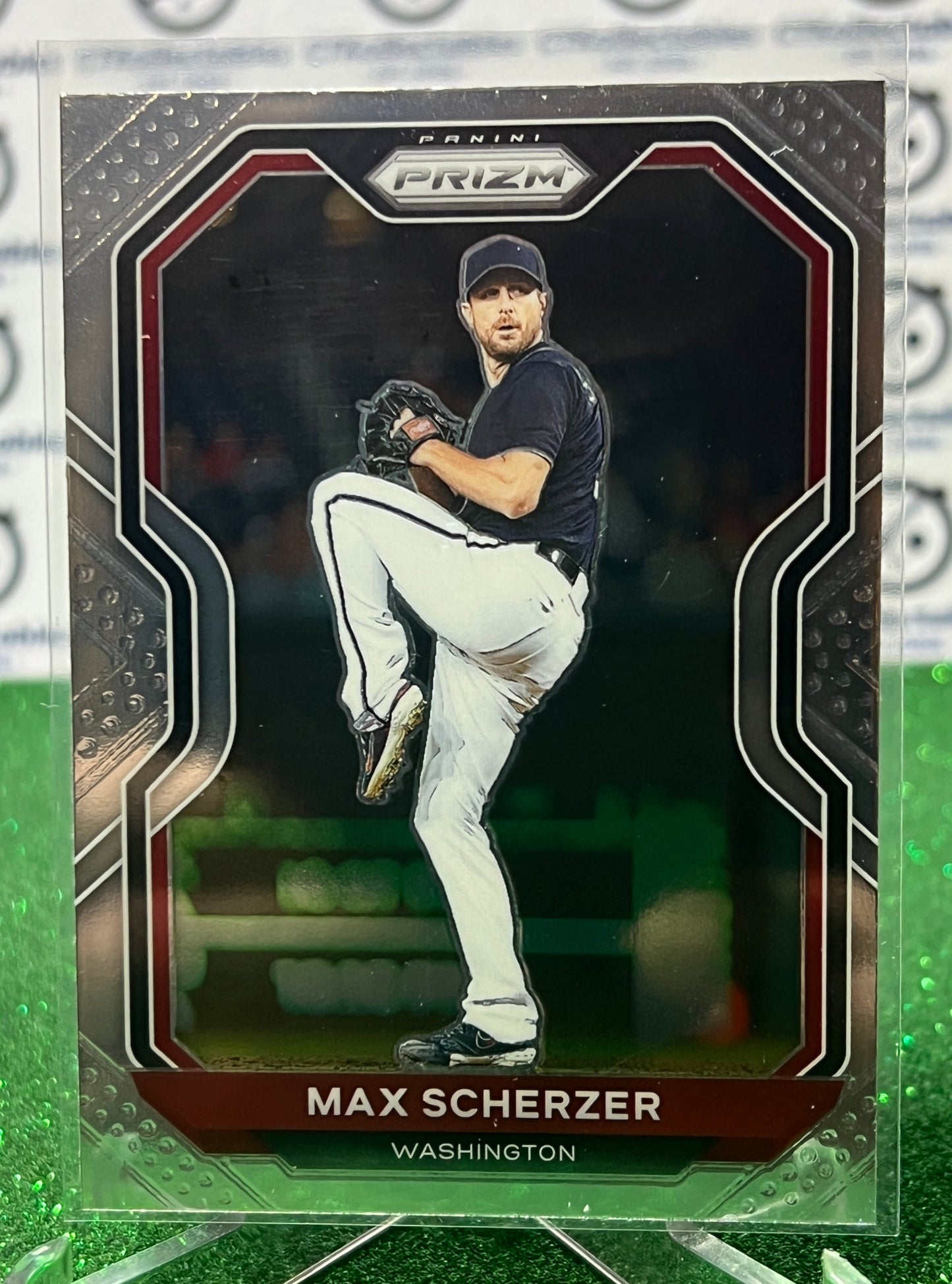 2021 PANINI PRIZM MAX SCHERZER # 32 WASHINGTON NATIONALS BASEBALL CARD