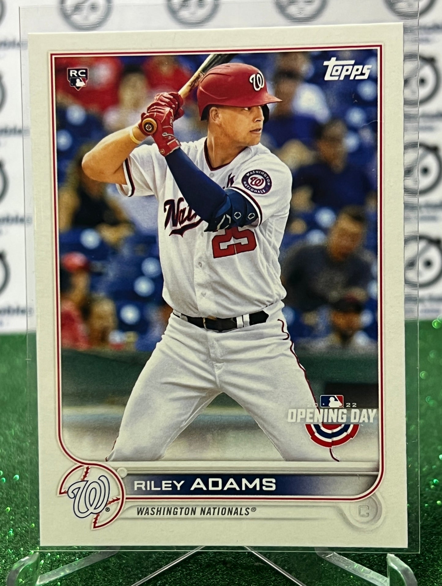 2022 TOPPS OPENING DAY RILEY ADAMS # 83 ROOKIE WASHINGTON NATIONALS BASEBALL CARD