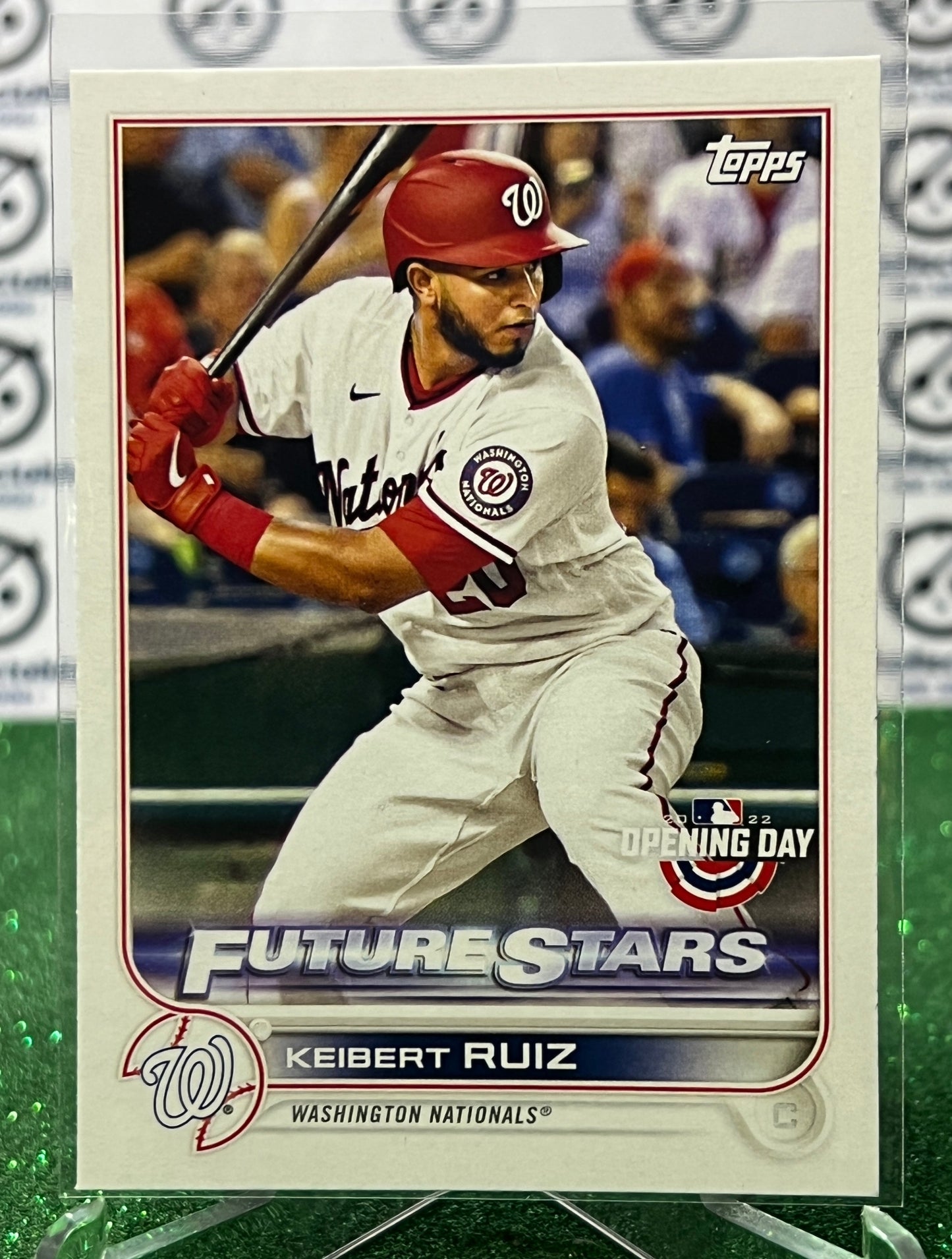 2022 TOPPS OPENING DAY KEIBERT RUIZ # 14 FUTURE STARS WASHINGTON NATIONALS BASEBALL CARD