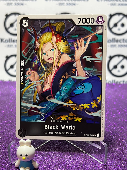 2025 ONE PIECE A FIST OF DIVINE SPEED BLACK MARIA # OP-11-089 TCG NON-FOIL CARD