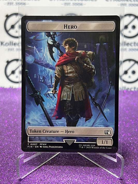 2025 MAGIC THE GATHERING FINAL FANTASY HERO / TREASURE # T 0007 / T 0023 TOKEN NON-FOIL CARD
