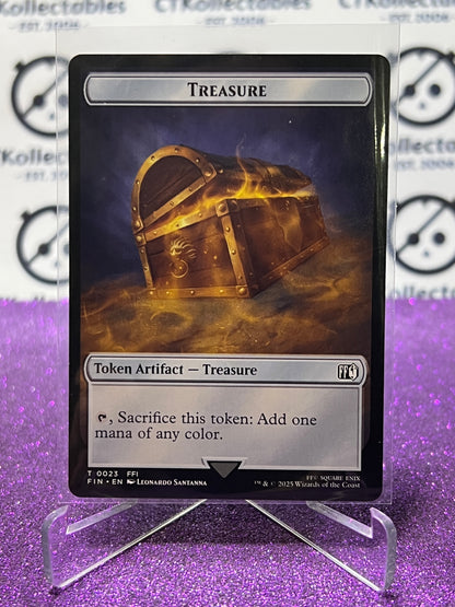 2025 MAGIC THE GATHERING FINAL FANTASY HERO / TREASURE # T 0009 / T 0023 TOKEN NON-FOIL CARD