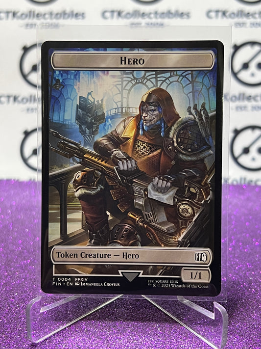 2025 MAGIC THE GATHERING FINAL FANTASY HERO / MOOGLE # T 0004 / T 0011 TOKEN NON-FOIL CARD