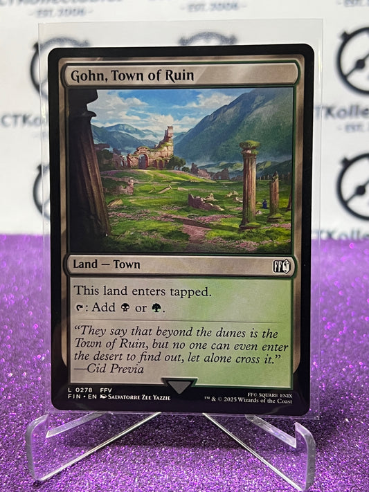 2025 MAGIC THE GATHERING FINAL FANTASY GOHN, TOWN OF RUIN # L 0278 LAND NON-FOIL CARD