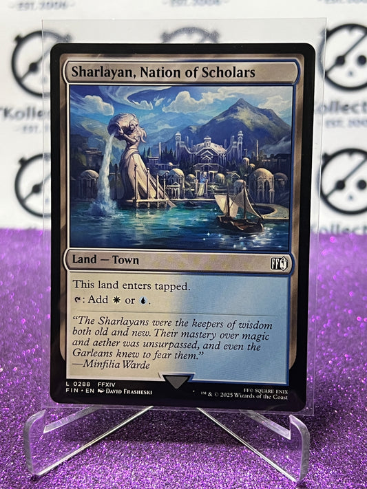 2025 MAGIC THE GATHERING FINAL FANTASY SHARLAYAN, NATION OF SCHOLARS # L 0288 LAND NON-FOIL CARD