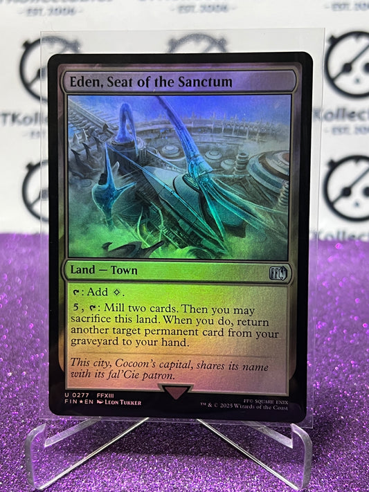 2025 MAGIC THE GATHERING FINAL FANTASY EDEN, SEAT OF THE SANCTUM # L 0277 UNCOMMON  LAND FOIL CARD