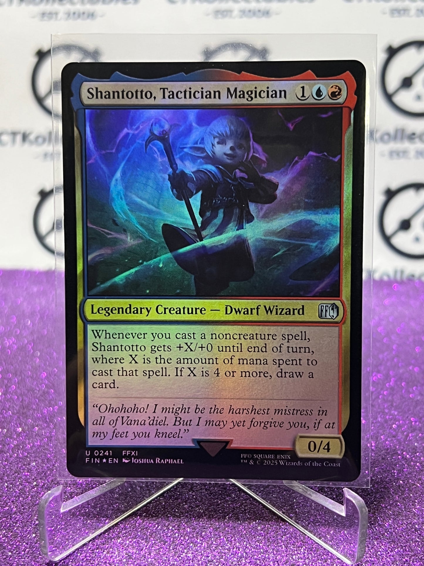 2025 MAGIC THE GATHERING FINAL FANTASY SHANTOTTO, TACTICIAN MAGICIAN # U 0241 UNCOMMON  CREATURE FOIL CARD