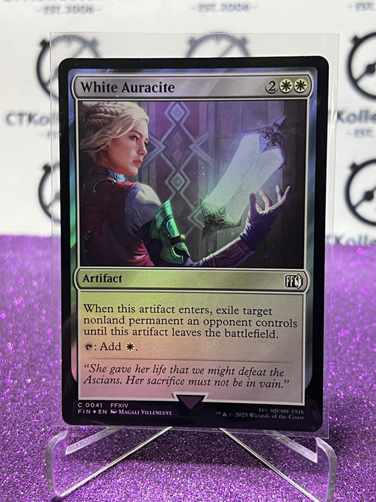 2025 MAGIC THE GATHERING FINAL FANTASY WHITE AURACITE # C 0041 COMMON ARTIFACT FOIL CARD