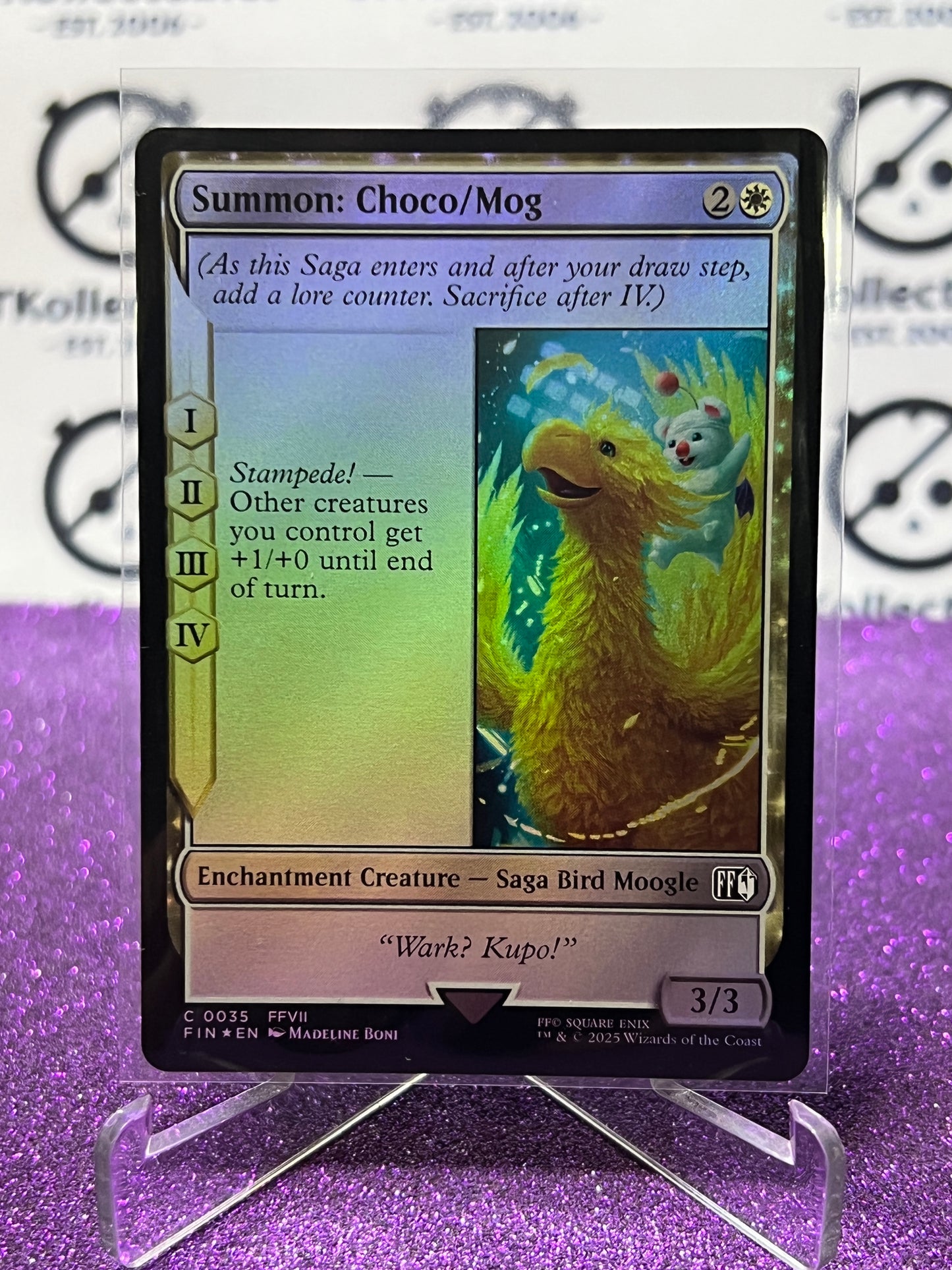 2025 MAGIC THE GATHERING FINAL FANTASY  SUMMON : CHOCO/MOG # C 0035 COMMON CREATURE FOIL CARD