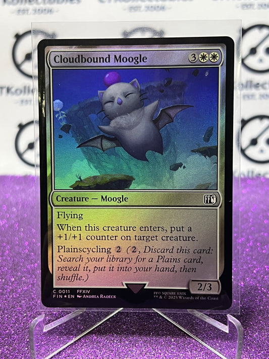 2025 MAGIC THE GATHERING FINAL FANTASY CLOUDBOUND MOOGLE # C 0011 COMMON CREATURE FOIL CARD