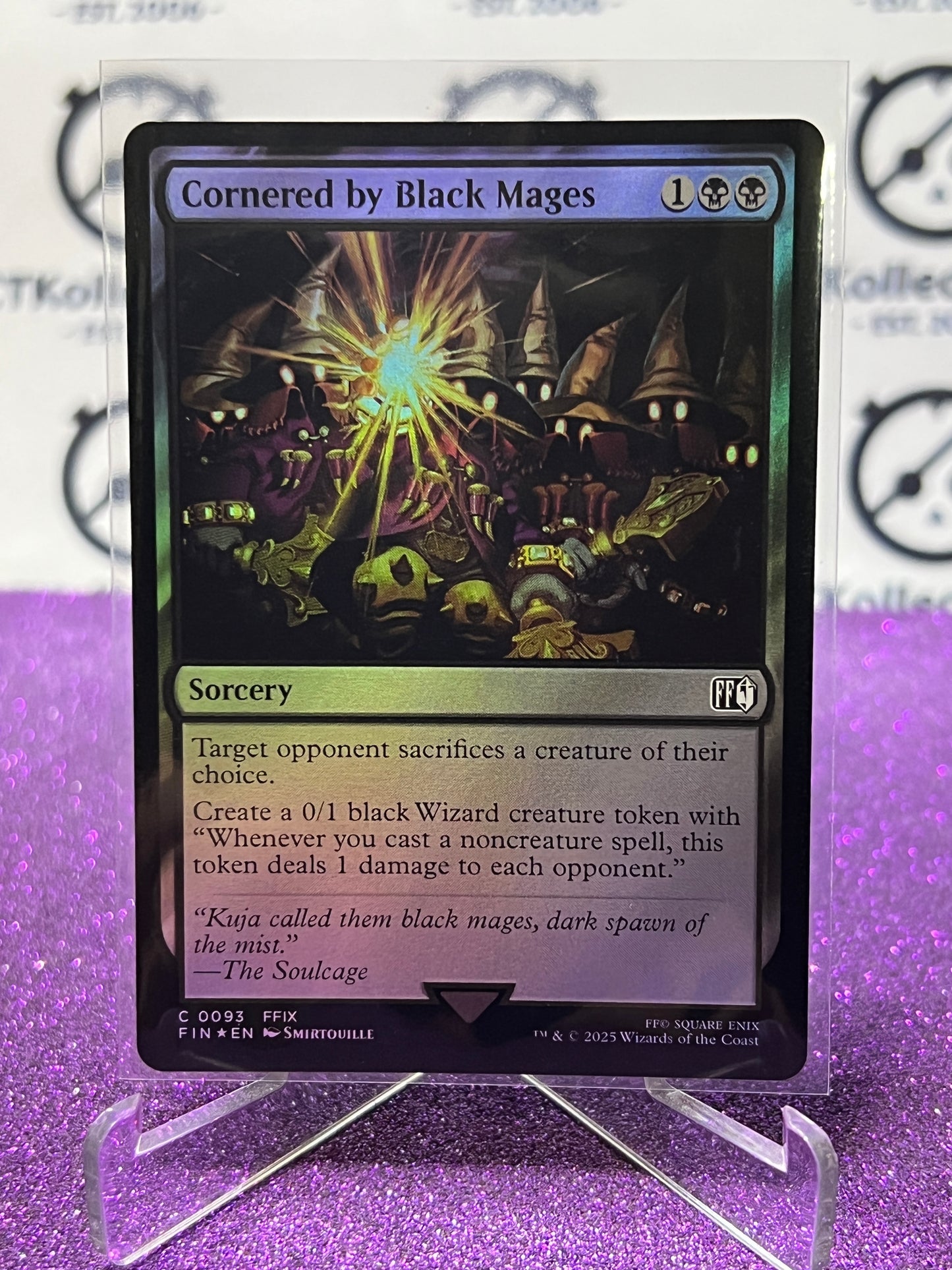 2025 MAGIC THE GATHERING FINAL FANTASY CORNERED BY BLACK MAGES # C 0093 COMMON SORCERY FOIL CARD