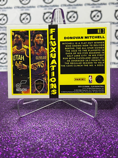 2022-23 NBA PANINI FLUX DONOVAN MITCHELL # 3 FLUXUATIONS JAZZ / CAVALIERS BASKETBALL