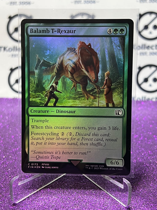2025 MAGIC THE GATHERING FINAL FANTASY BALAMB T-REXAUR # C 0173 COMMON CREATURE FOIL CARD