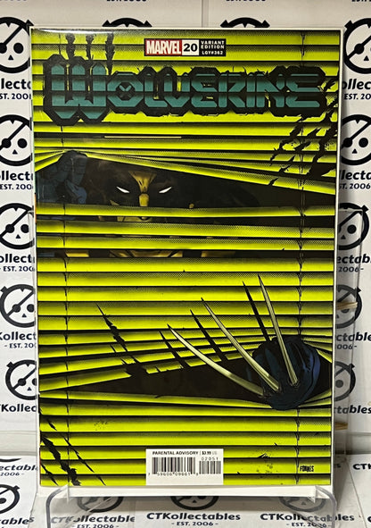 WOLVERINE # 20  FORNES SHADES VARIANT EDITION  MARVEL COMICS  2022