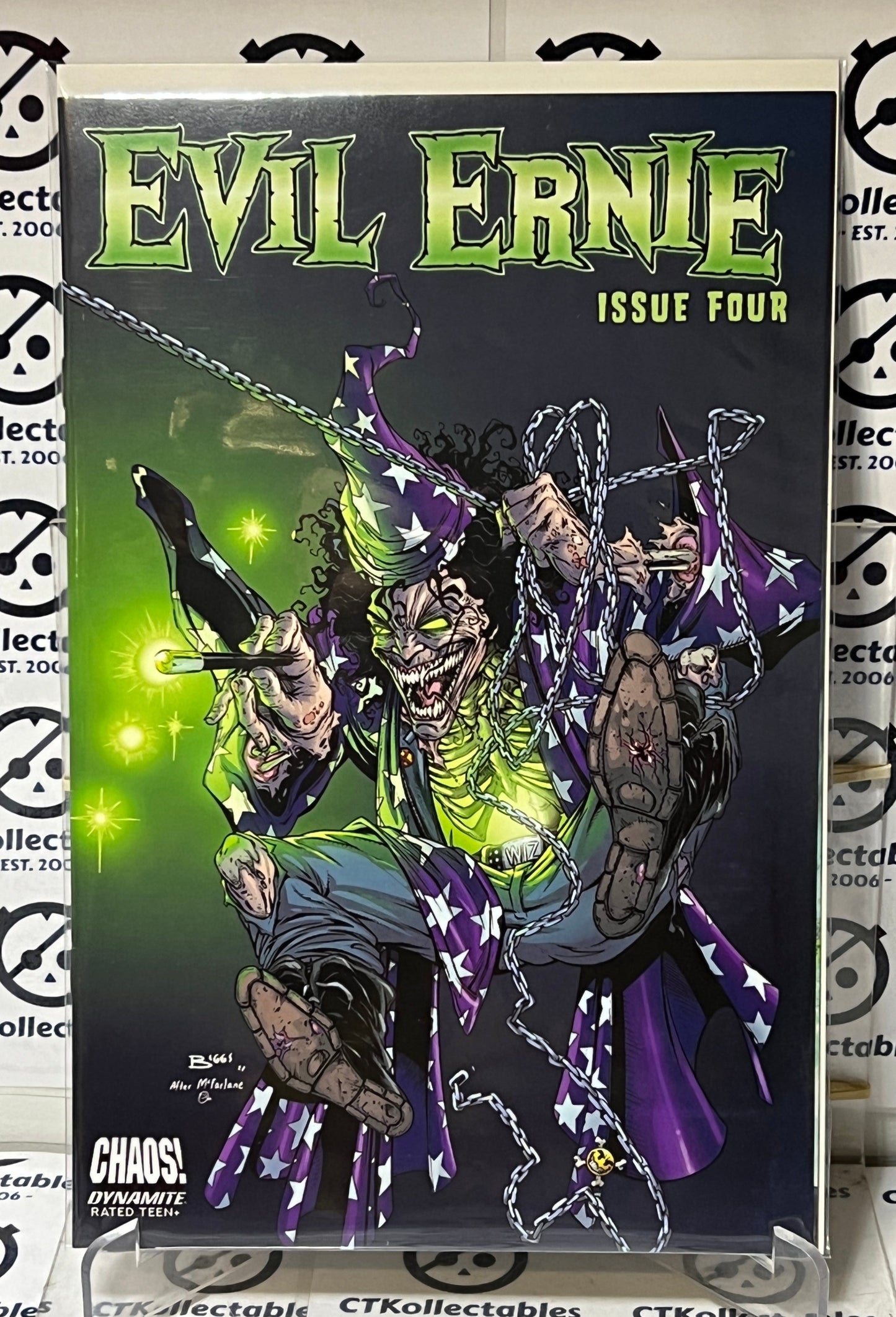 EVIL ERNIE VOL 5 # 4 CVR G FOC WIZARD HOMAGE BIGGS ORIGINAL VARIANT CHAOS COMICS 2022