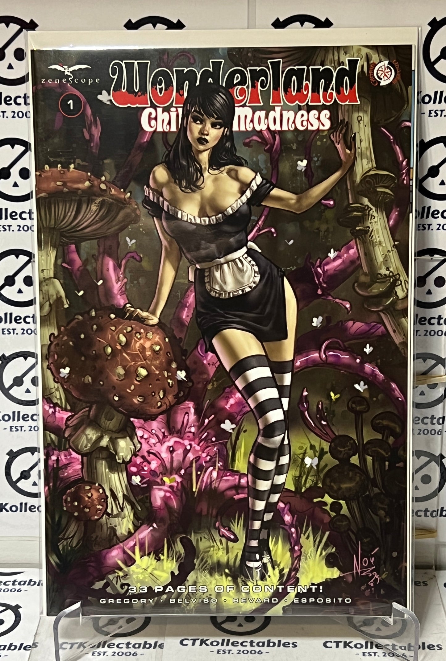 WONDERLAND  CHILD OF MADNESS # 1 GRIMM FAIRY TALES NOE VARIANT ZENESCOPE NM  COMIC BOOK 2023