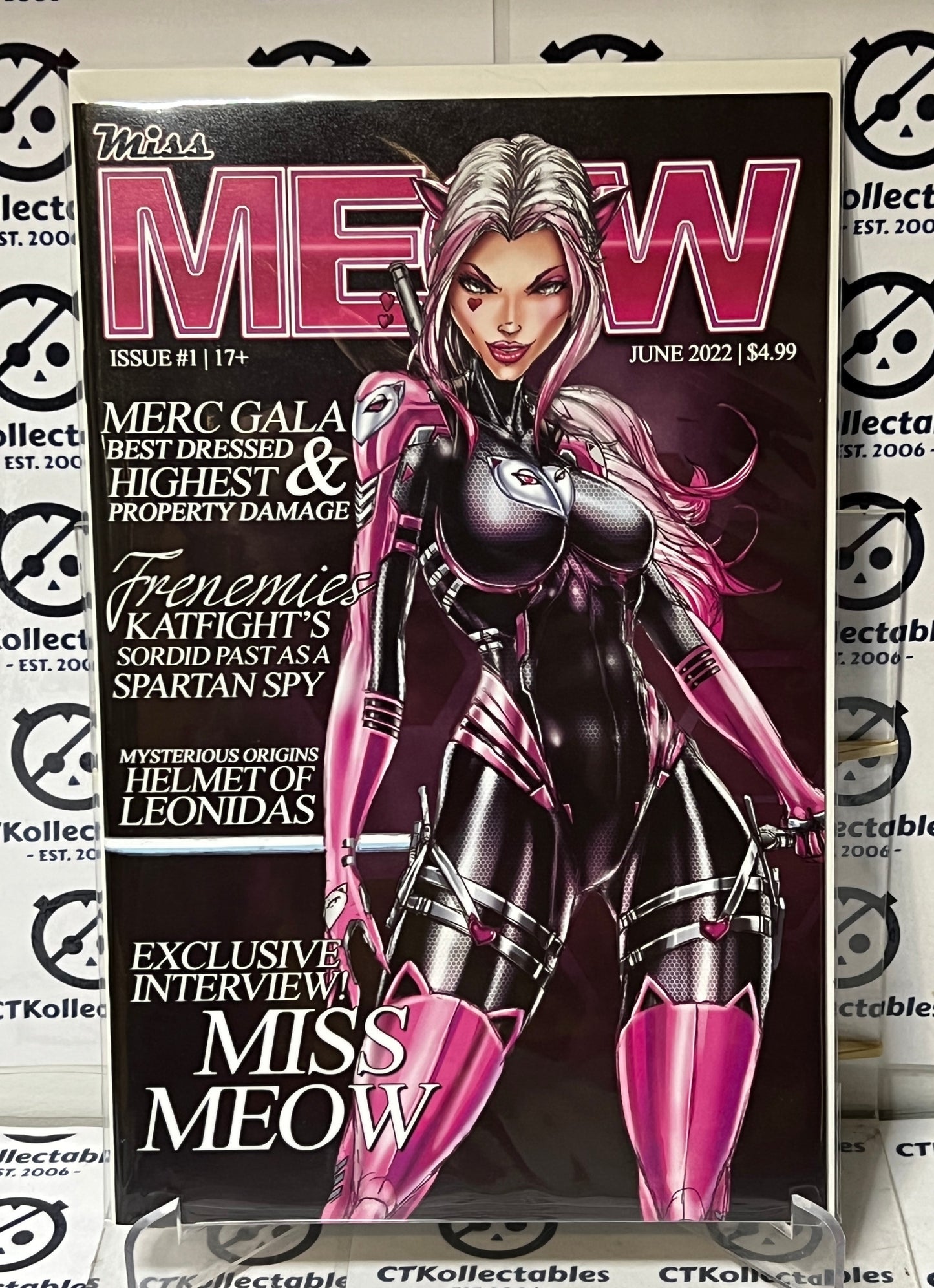 MISS MEOW # 1 JAMIE TYNDALL MAIN COVER  MERC PUBLISHING COMIC BOOK 2022