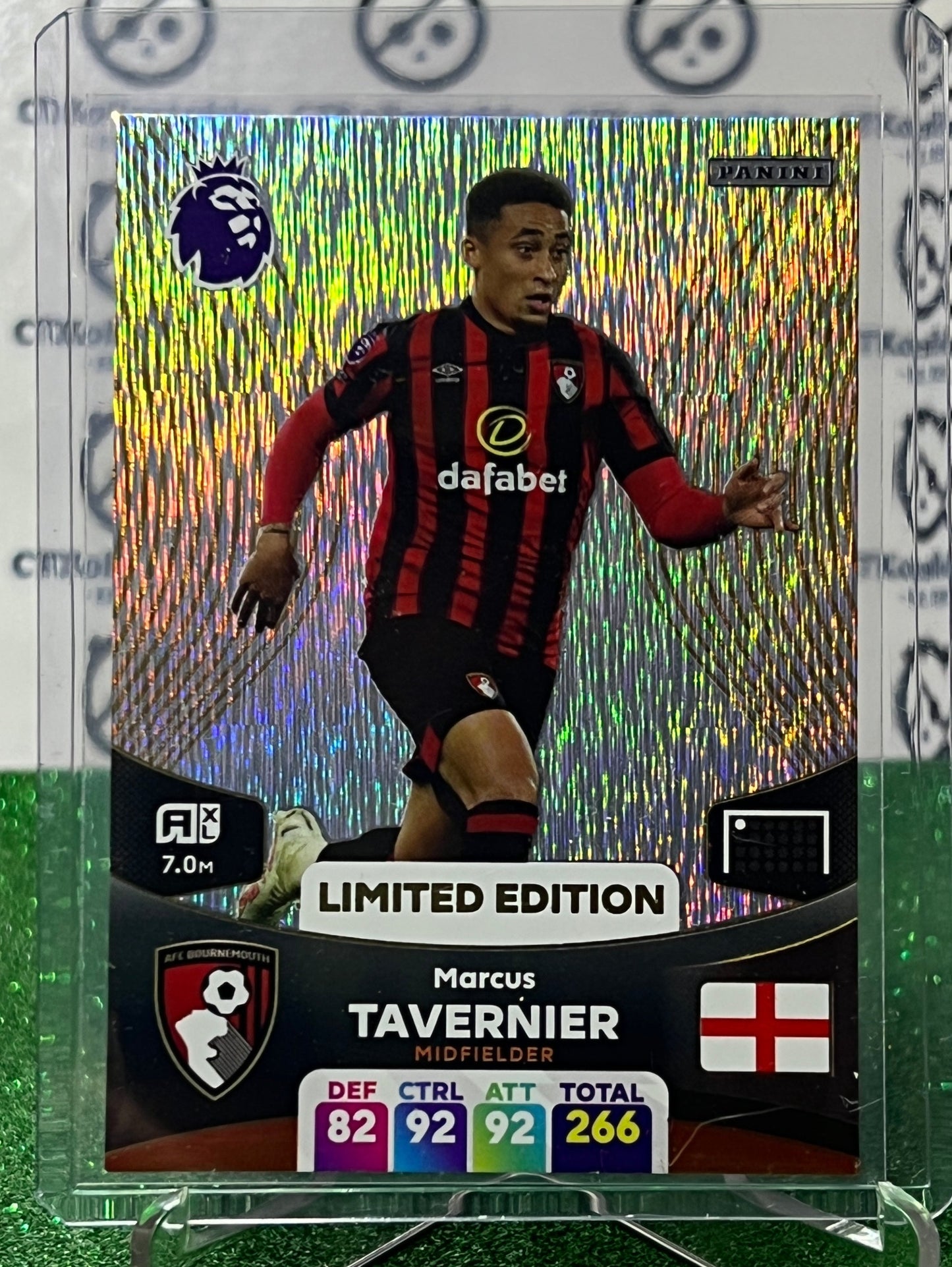 2024 PANINI  ADRENALYN XL MARCUS TAVERNIER LIMITED EDITION SILVER FOIL SOCCER CARD