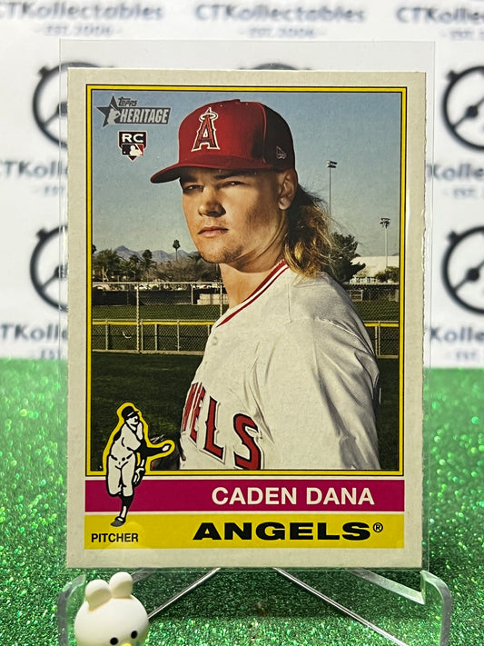 2025 TOPPS HERITAGE CADEN DANA # 378 ROOKIE  LA ANGELS BASEBALL CARD