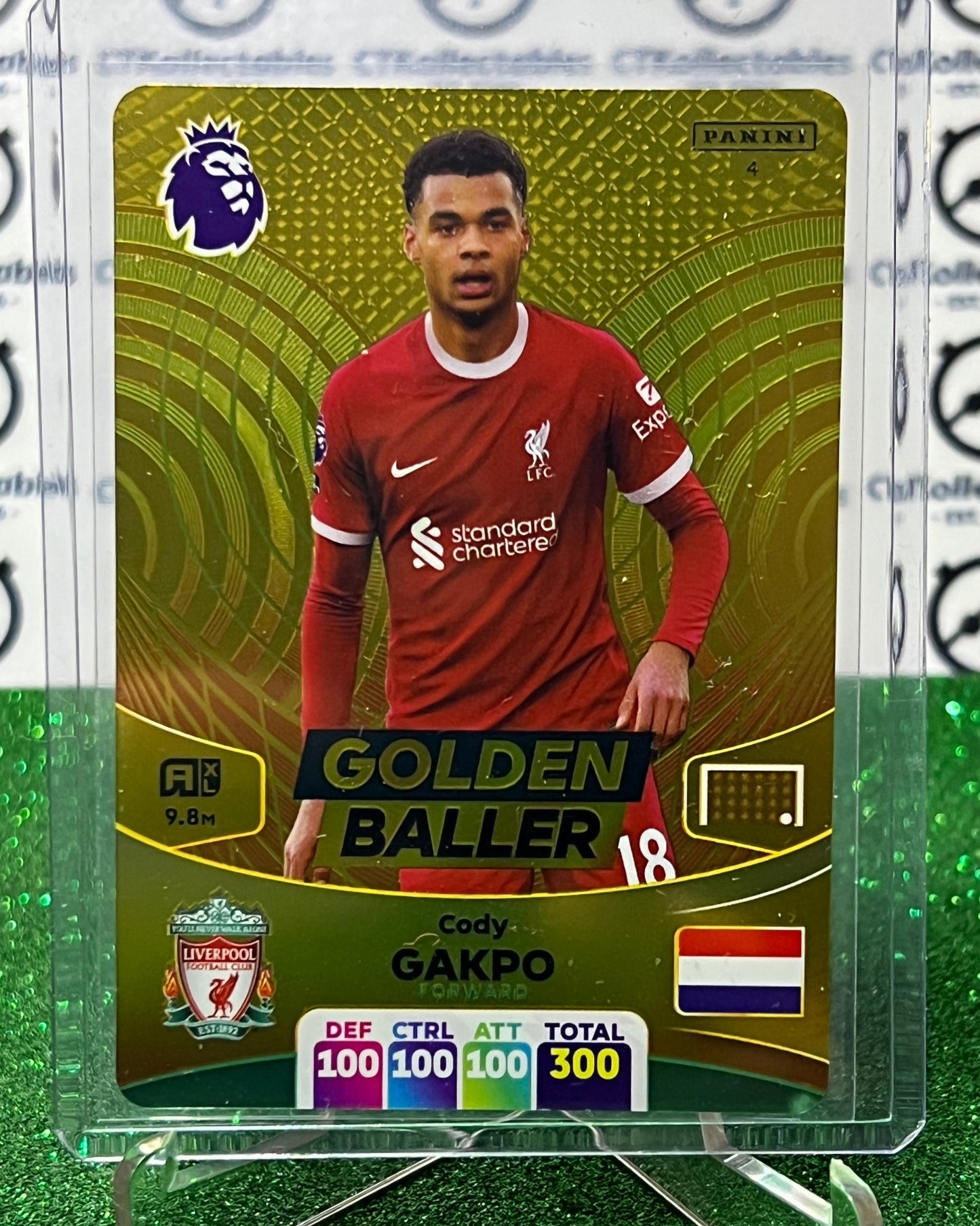 2024 PANINI ADRENALYN XL CODY GAKPO # 4 GOLDEN BALLER LIVERPOOL SOCCER CARD