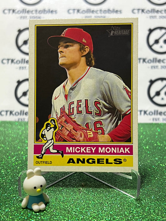 2025 TOPPS HERITAGE MICKEY MONIAK # 337  LA ANGELS BASEBALL CARD