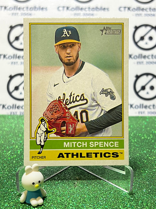 2025 TOPPS HERITAGE MITCH SPENCE # 373 OAKLAND ATHLETICS BASEBALL CARD