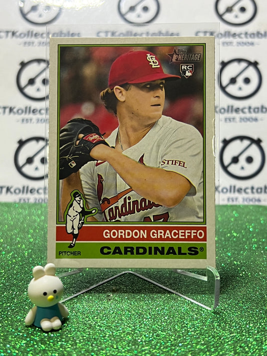2025 TOPPS HERITAGE GORDON GRACEFFO # 153 ROOKIE ST. LOUIS CARDINALS BASEBALL CARD