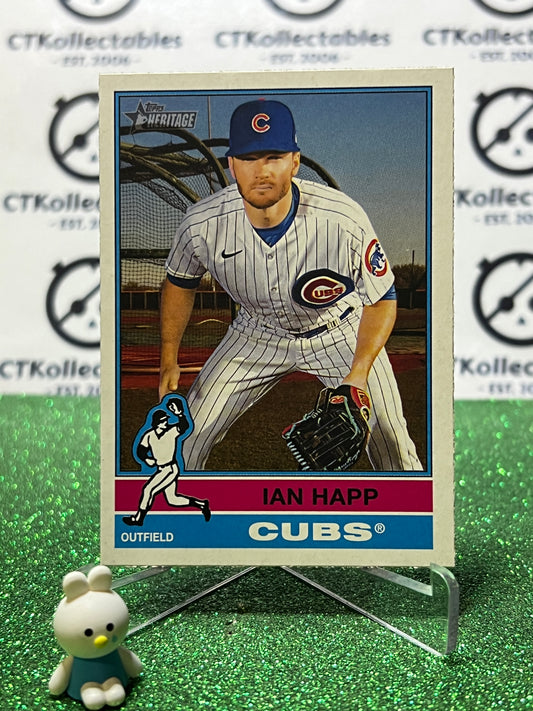 2025 TOPPS HERITAGE IAN HAPP # 222 CHICAGO CUBS BASEBALL CARD