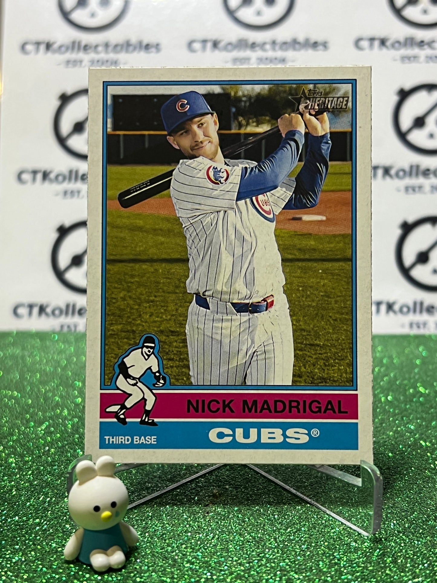 2025 TOPPS HERITAGE NICK MADRIGAL # 375 CHICAGO CUBS BASEBALL CARD