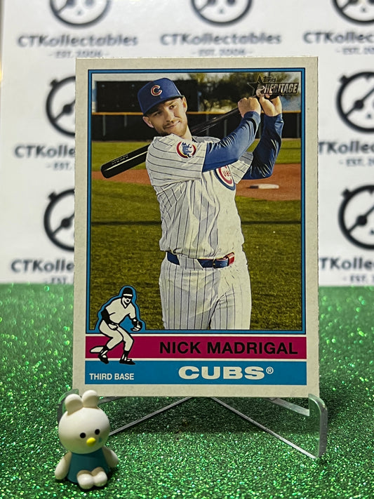 2025 TOPPS HERITAGE NICK MADRIGAL # 375 CHICAGO CUBS BASEBALL CARD