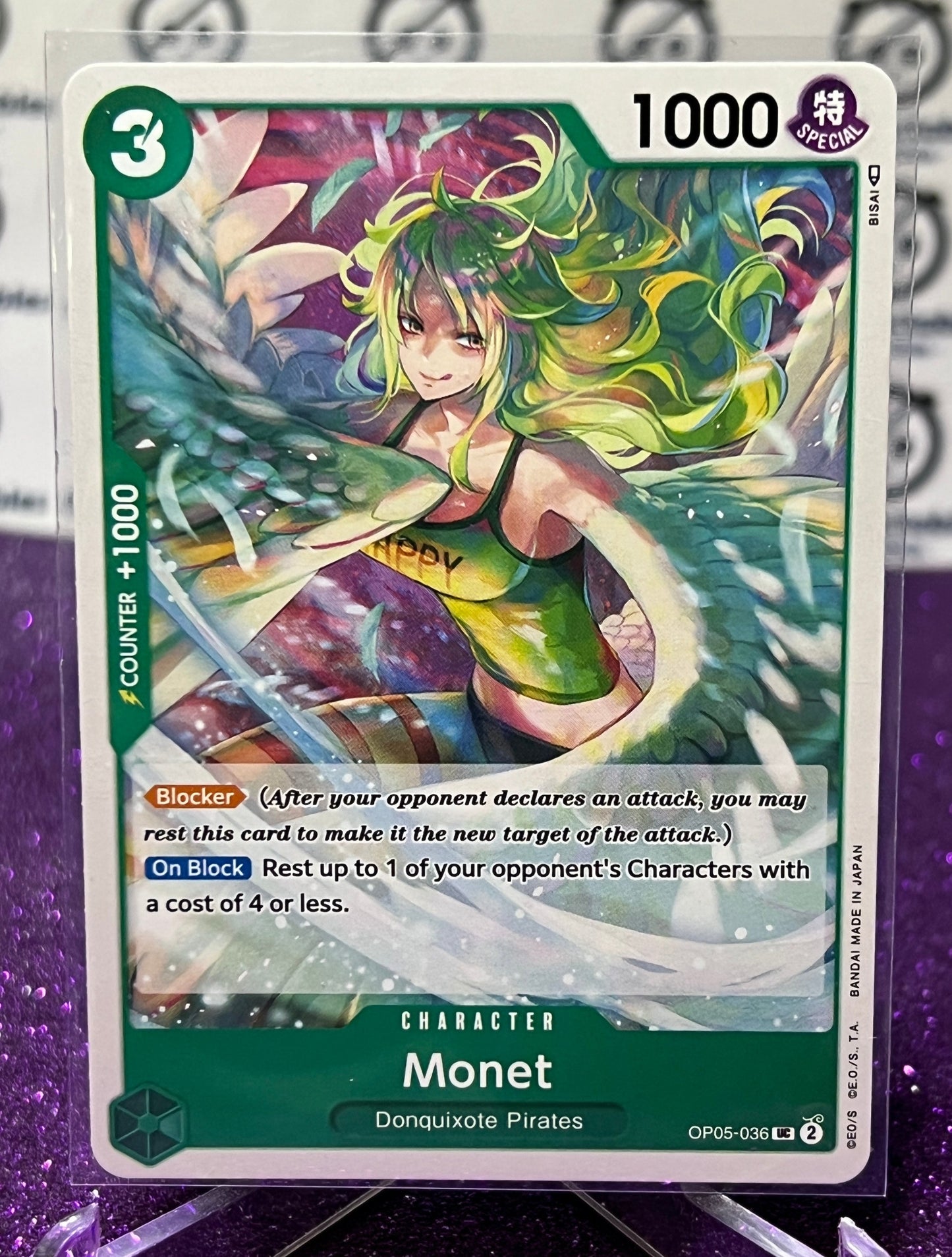 ONE PIECE MONET # OP05-036 AWAKENING OF THE NEW ERA UNCOMMON CARD 2023