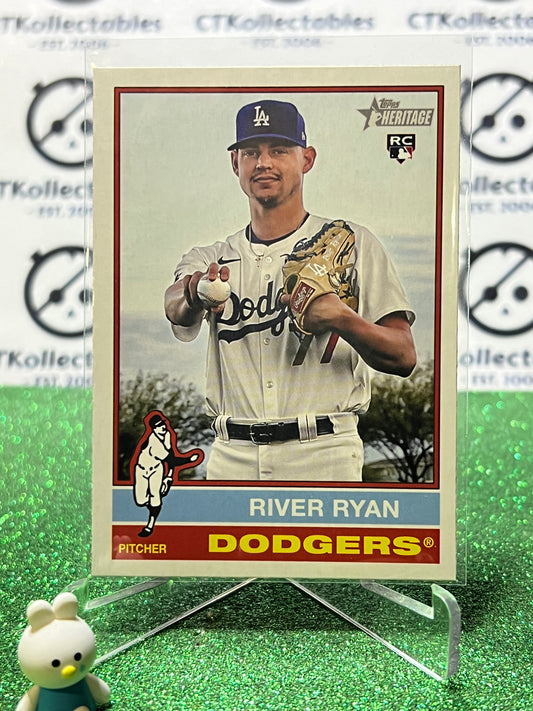 2025 TOPPS HERITAGE RIVER RYAN  # 45 ROOKIE LA DODGERS BASEBALL CARD