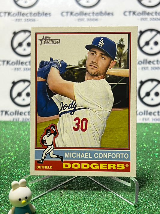 2025 TOPPS HERITAGE MICHAEL CONFORTO  # 297 LA DODGERS BASEBALL CARD