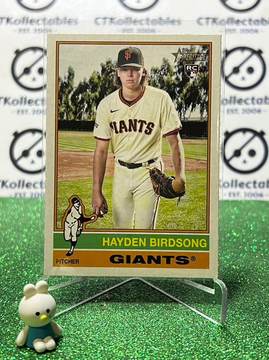 2025 TOPPS HERITAGE HAYDEN BIRSONG # 324 ROOKIE SAN FRANCISCO GIANTS BASEBALL CARD