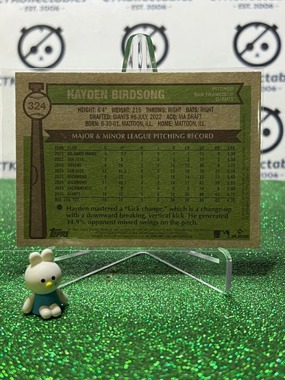 2025 TOPPS HERITAGE HAYDEN BIRSONG # 324 ROOKIE SAN FRANCISCO GIANTS BASEBALL CARD