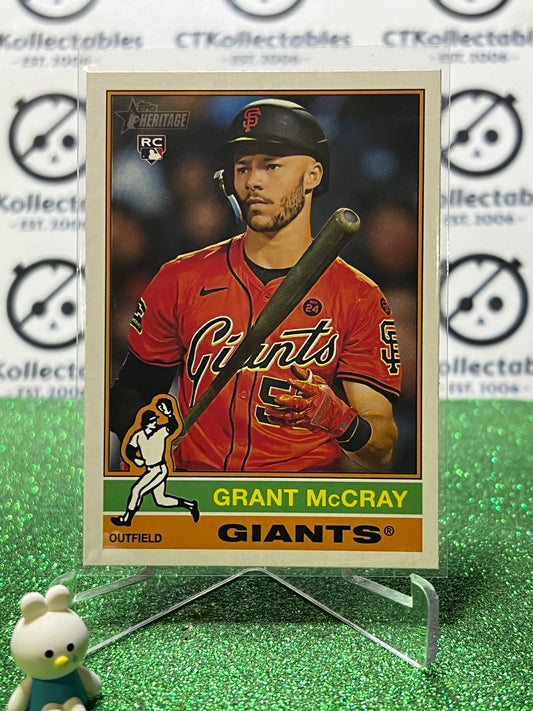2025 TOPPS HERITAGE GRANT McCRAY # 53 ROOKIE SAN FRANCISCO GIANTS BASEBALL CARD