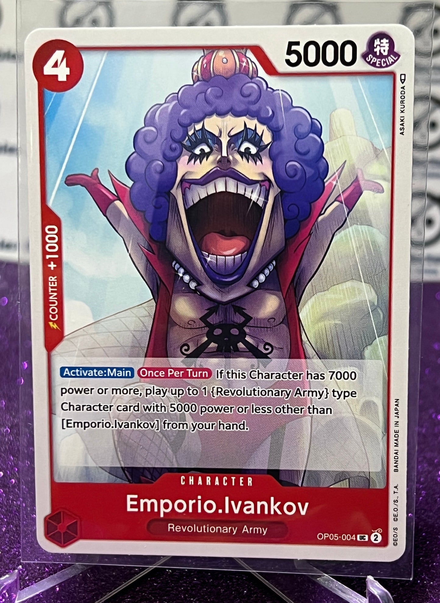 ONE PIECE EMPORIO.IVANKOV # OP05-004 AWAKENING OF THE NEW ERA UNCOMMON CARD 2023