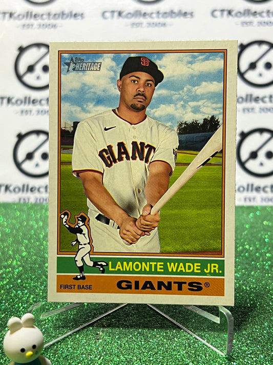 2025 TOPPS HERITAGE LAMONTE WADE JR. # 493 SAN FRANCISCO GIANTS BASEBALL CARD