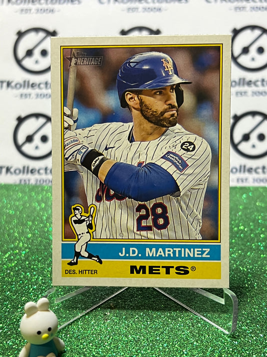 2025 TOPPS HERITAGE J.D. MARTINEZ # 316 NEW YORK METS BASEBALL CARD